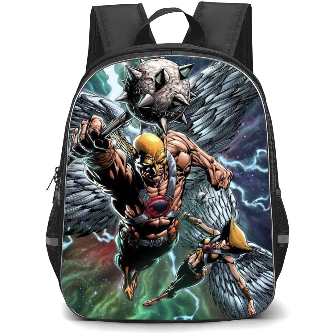 DC's Legends Of Tomorrow Hawkman Backpack StudentPack - Hawkman and Hawkgirl Illustration