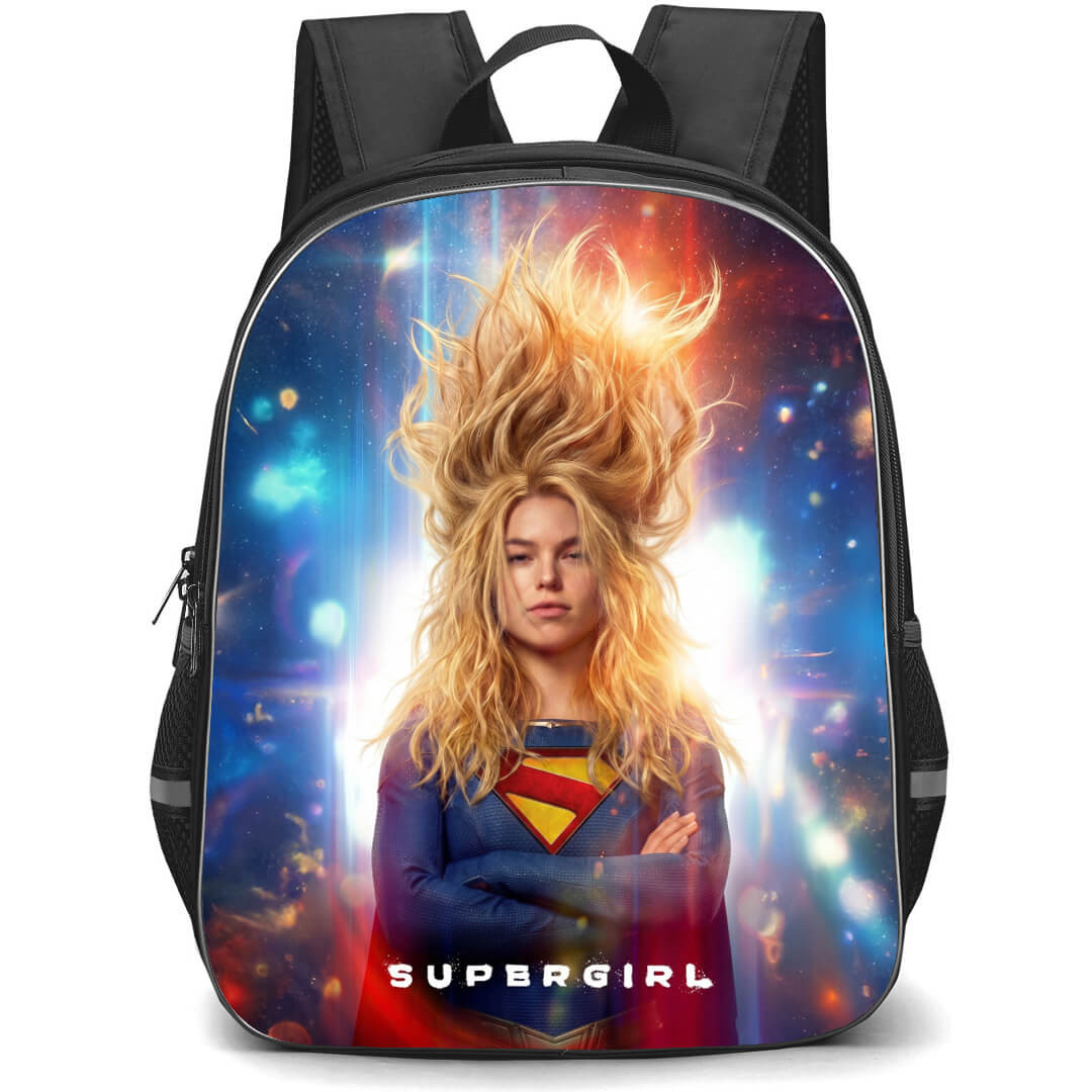 Supergirl Backpack School Bag StudentPack - Supergirl Hair Up Fierce Portrait Series Poster