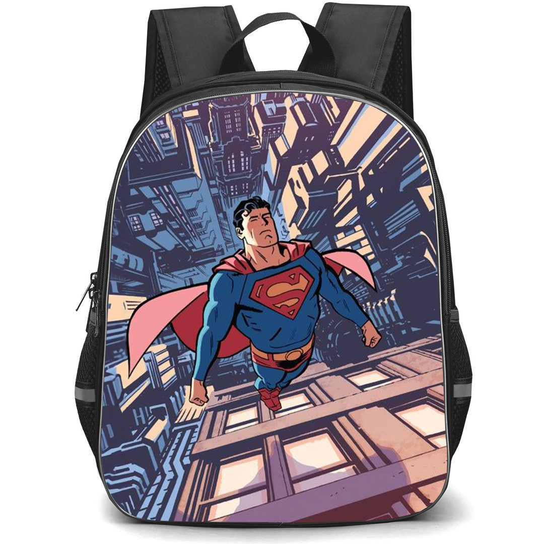 Superman Backpack StudentPack - Superman Flying Comic Art