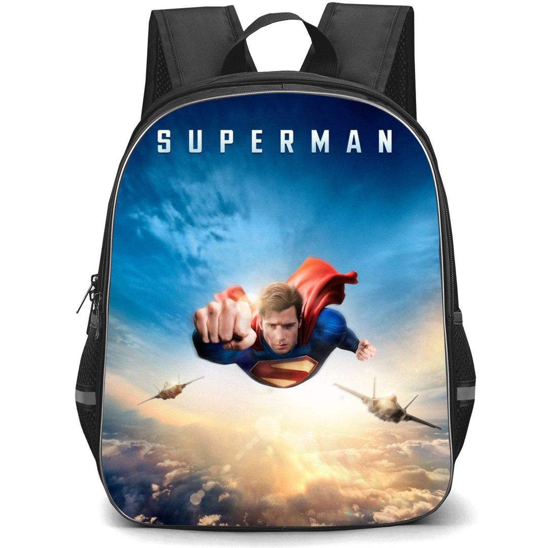 DC Comics Superman Backpack StudentPack - Flying Jets Sky Portrait Poster