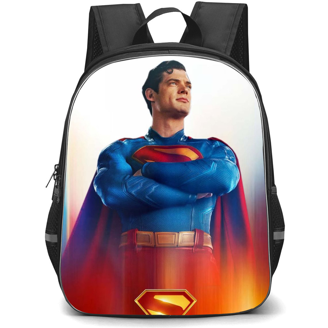 DC Comics Superman Backpack StudentPack - Superman Portrait Poster In White Background