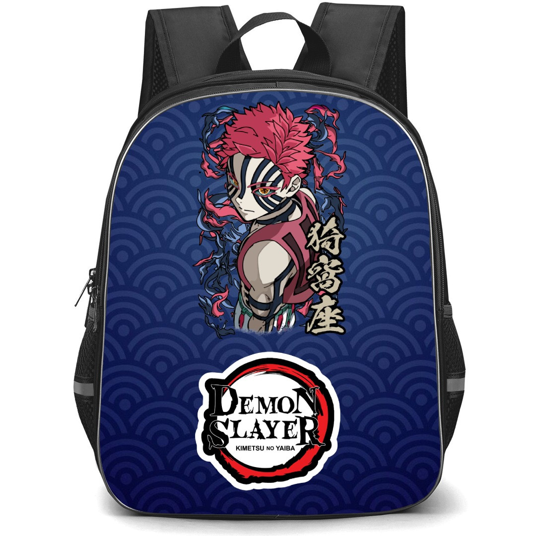 Demon Slayer Akaza Backpack StudentPack - Akaza Side Portrait Sticker