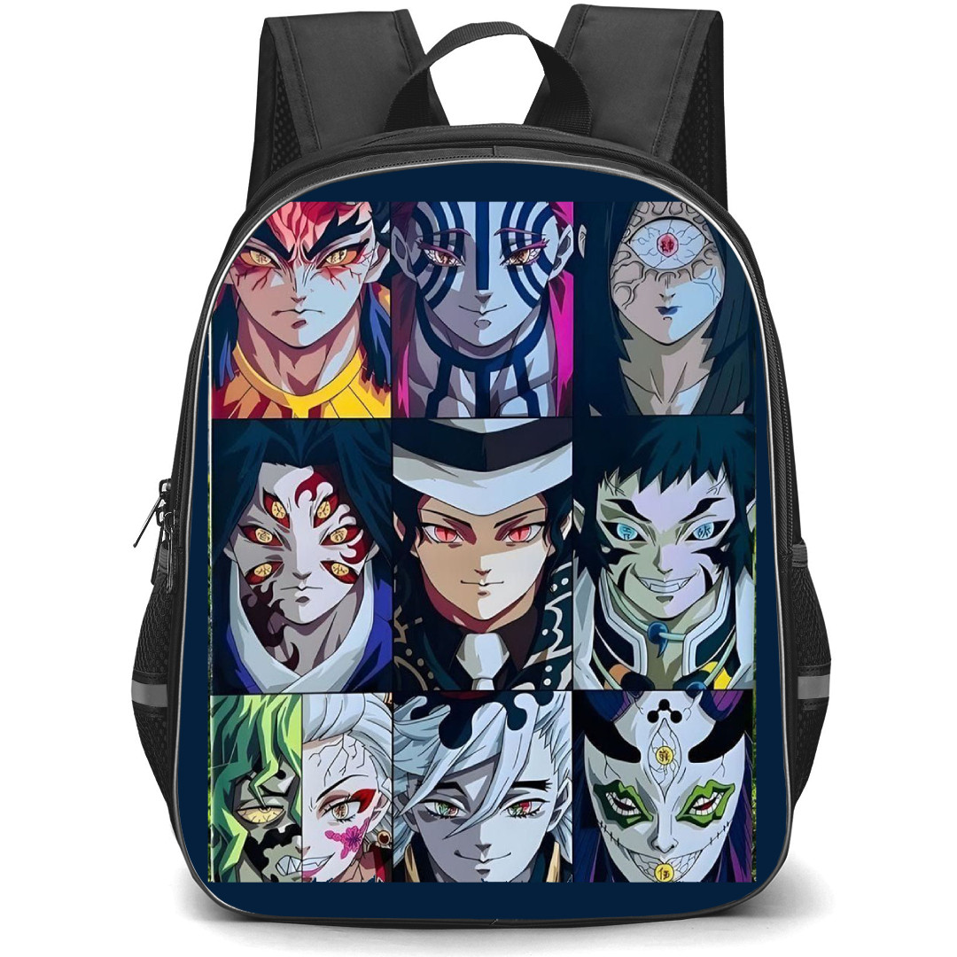 Demon Slayer Backpack StudentPack - Demon Slayer Characters Face Thumbnail Collage