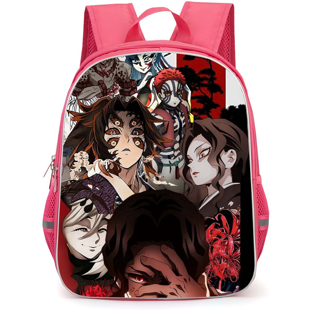 Demon Slayer Backpack StudentPack - Demon Slayer Characters Villain Collage Hand On Face