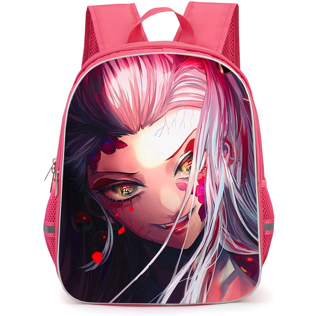 Demon Slayer Daki Backpack StudentPack - Daki Face Portrait Illustration