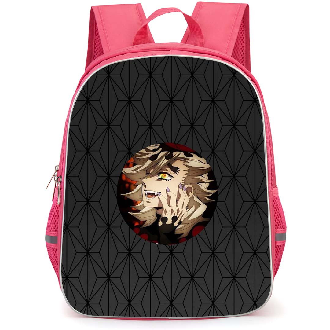 Demon Slayer Douma Backpack StudentPack - Douma Head Wallpaper Art Black Background