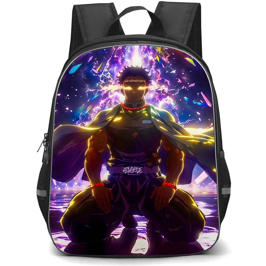 Demon Slayer Gyomei Himejima Backpack StudentPack - Gyomei Himejima Rainbow Shrapnels
