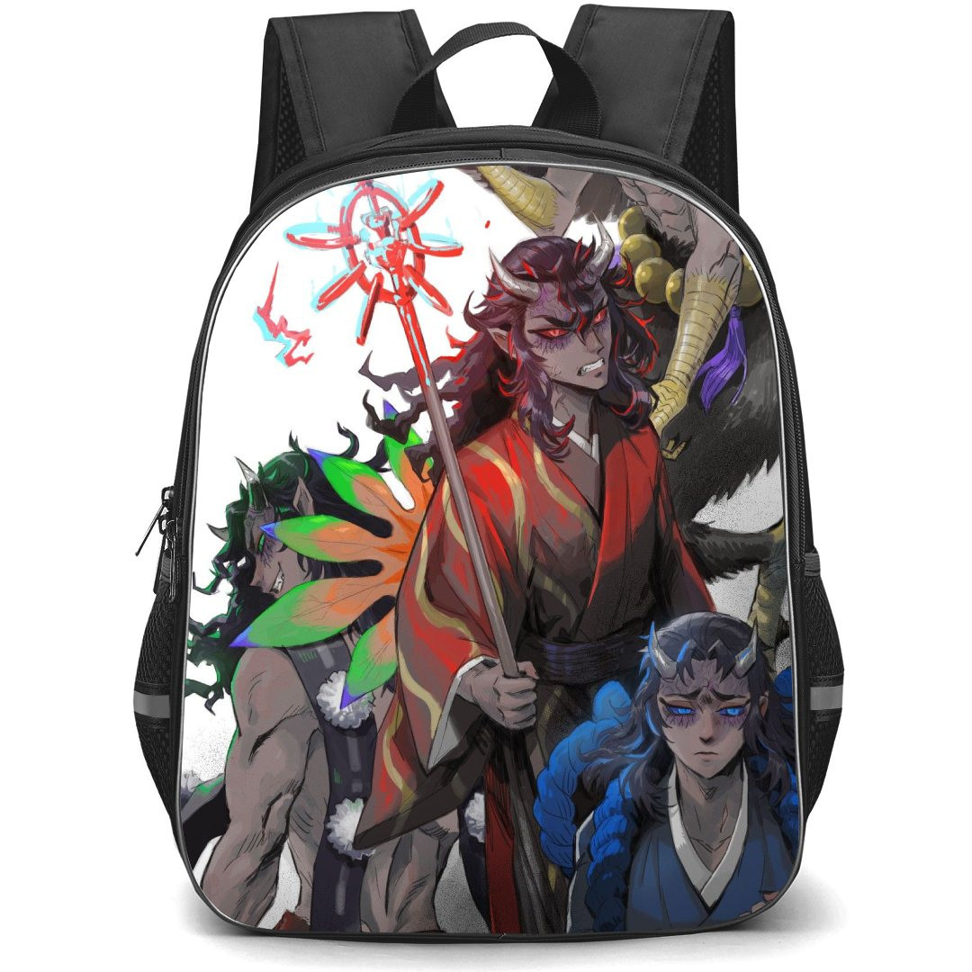 Demon Slayer Hantengu Backpack StudentPack - Hantengu Attack Mode On White Background