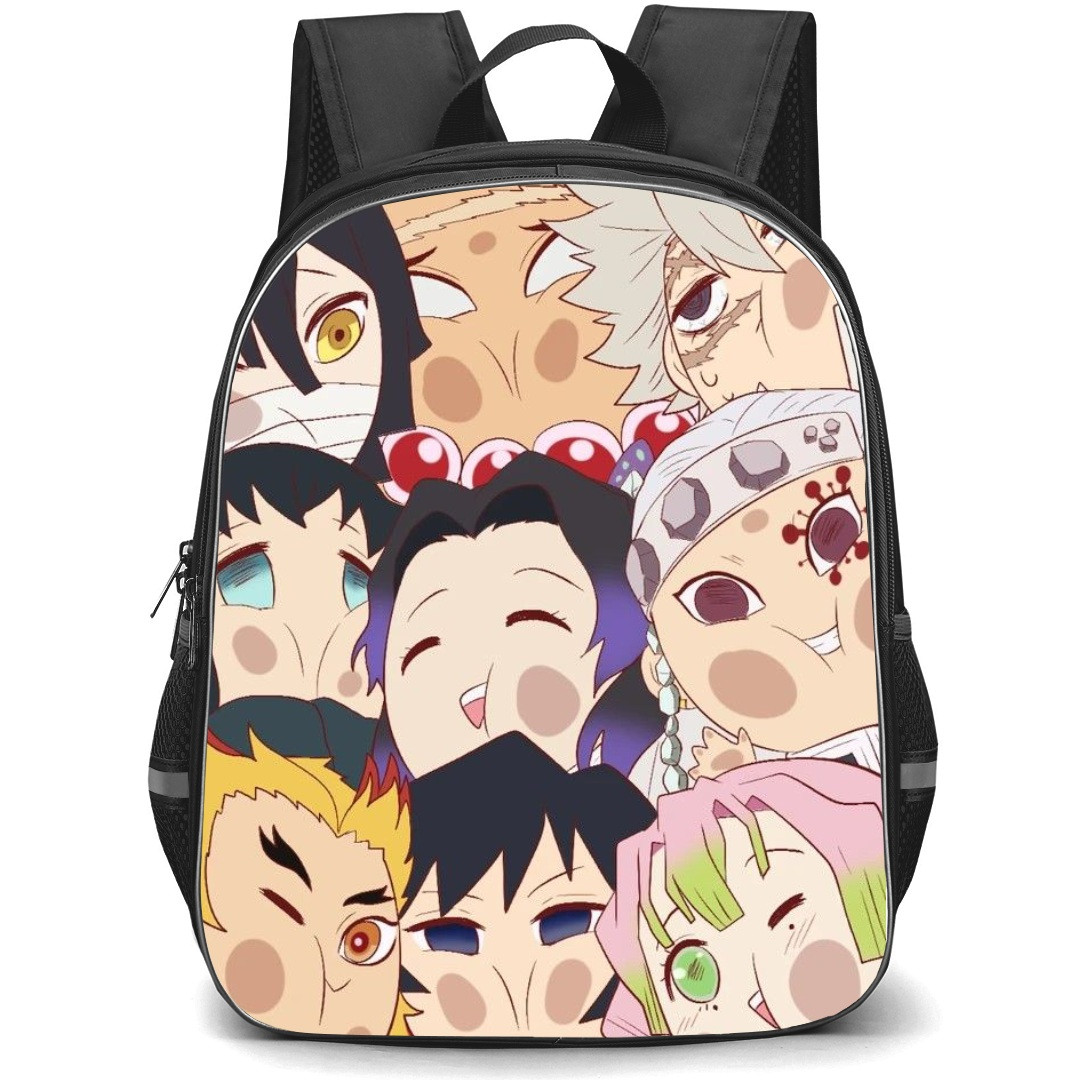 Demon Slayer Backpack StudentPack - The Hashira Cartoon Art Portrait