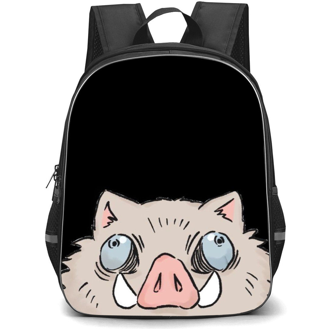 Demon Slayer Inosuke Hashibira Backpack StudentPack - Inosuke Hashibira Avatar On Black Background