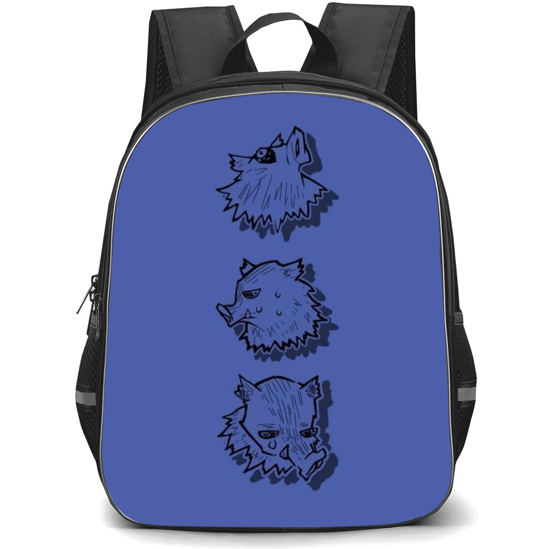 Demon Slayer Inosuke Hashibira Backpack StudentPack - Comic Series Inosuke Hashibira Avatar On Purple Background