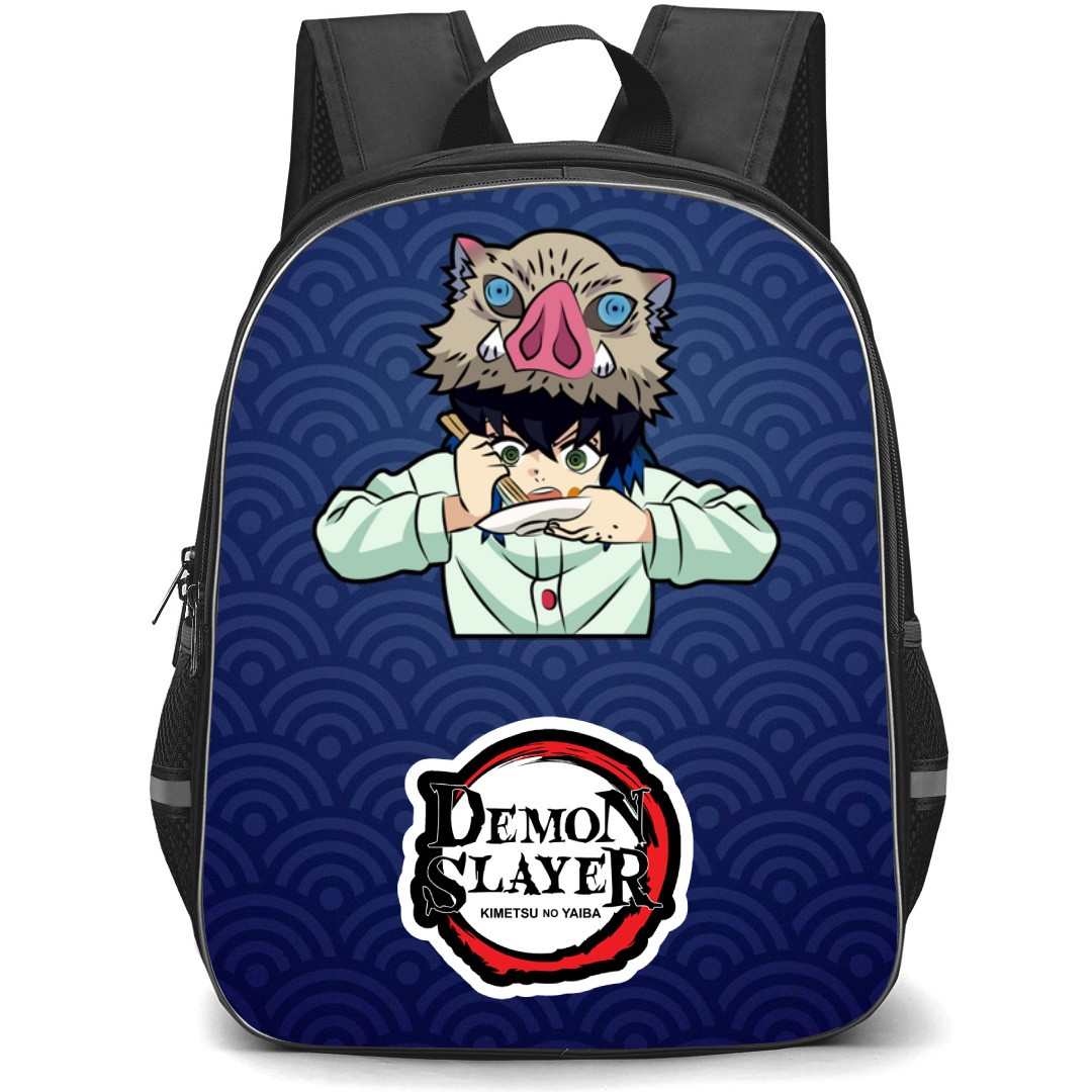 Demon Slayer Inosuke Hashibira Backpack StudentPack - Inosuke Hashibira Eating Sticker