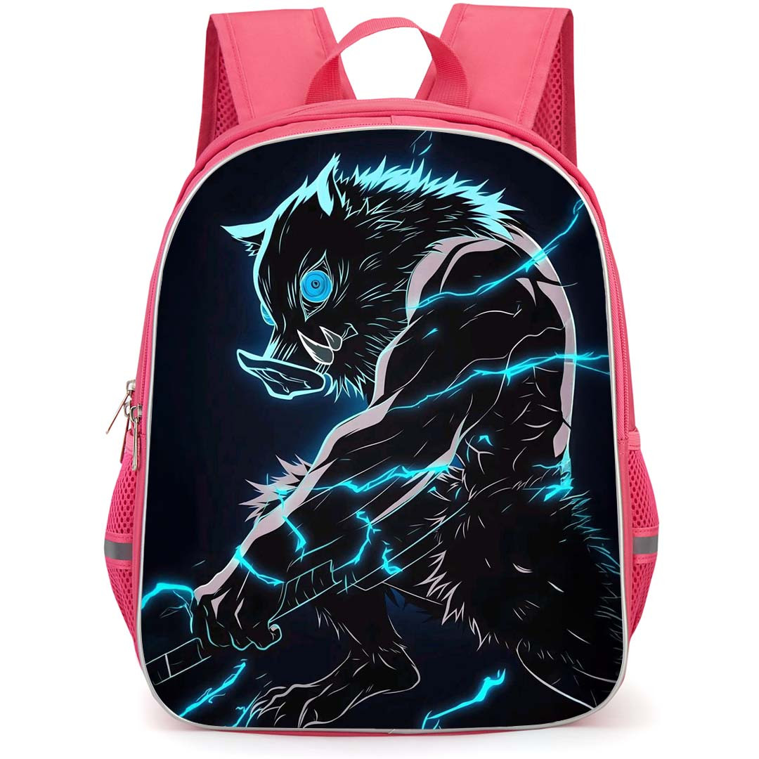 Demon Slayer Inosuke Hashibira Backpack StudentPack - Inosuke Hashibira Minimalist Line Art
