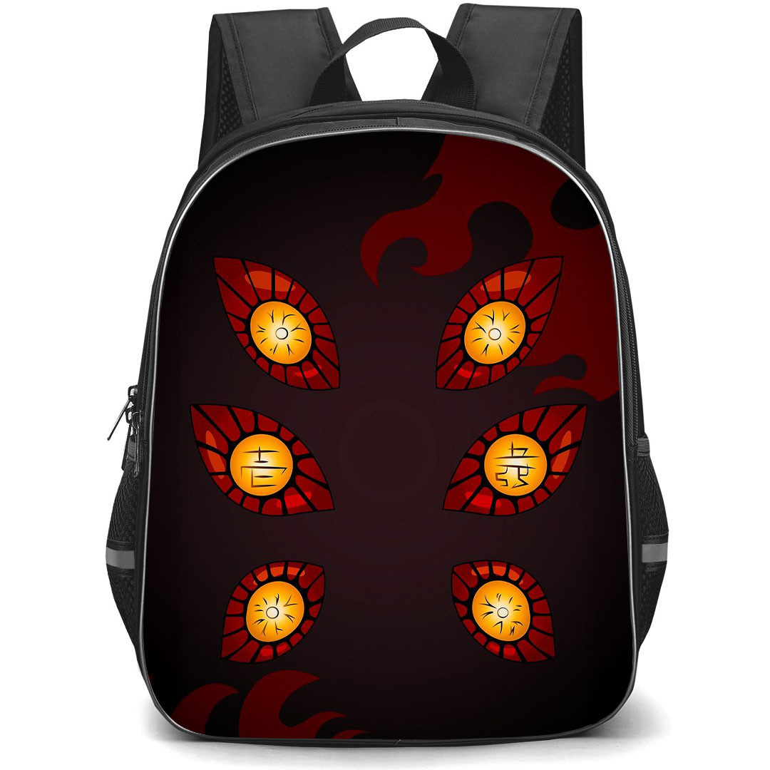 Demon Slayer Kokushibo Backpack StudentPack - Kokushibo Eyes Minimalist Art