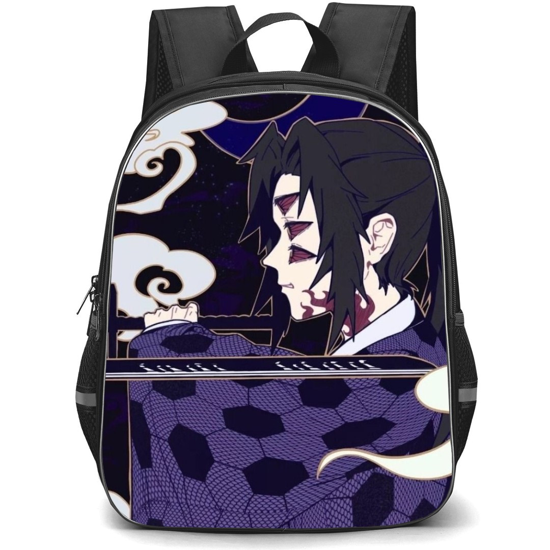 Demon Slayer Kokushibo Backpack StudentPack - Kokushibo Side Portrait Illustration