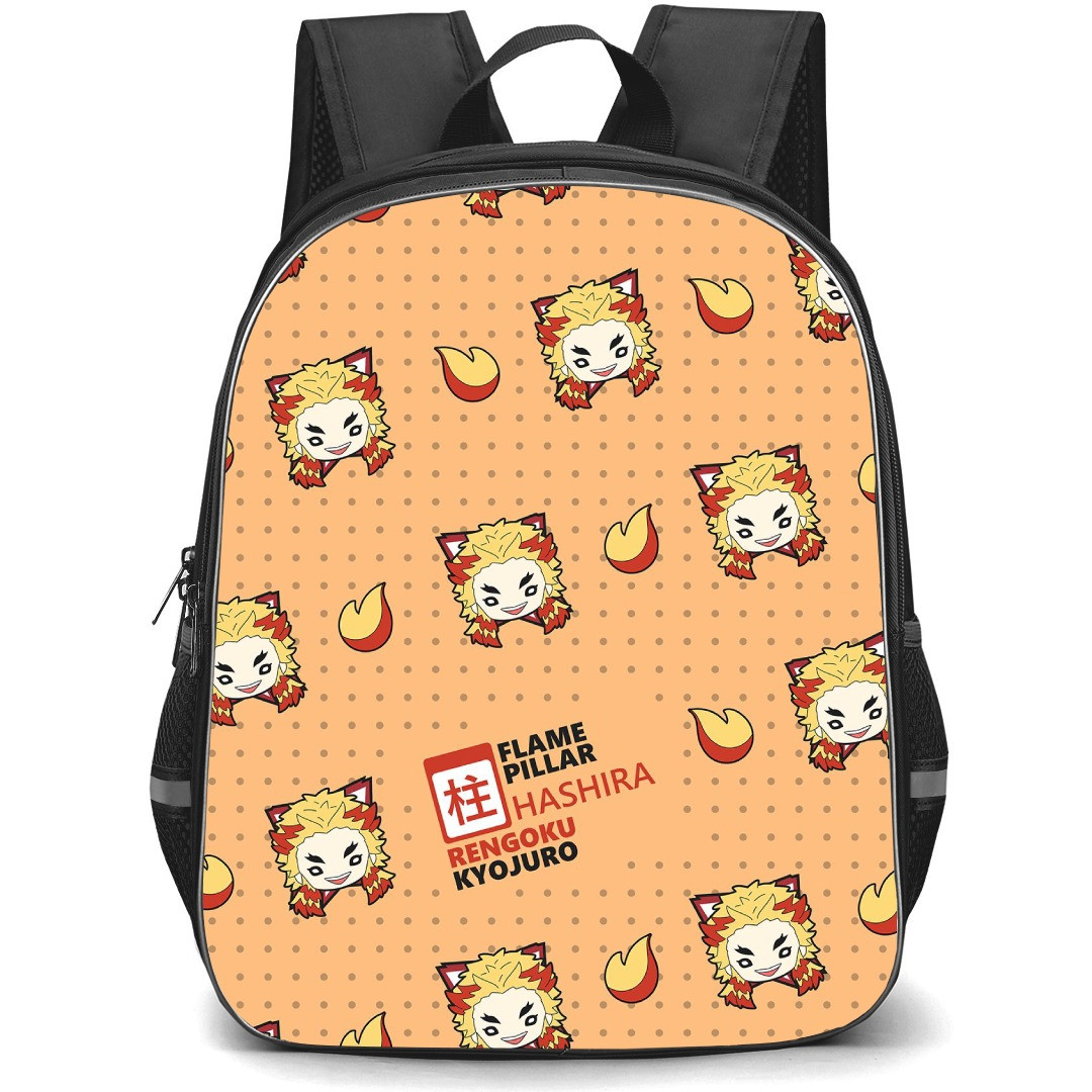 Demon Slayer Kyojuro Rengoku Backpack StudentPack - Kyojuro Rengoku Avatar Pattern Art