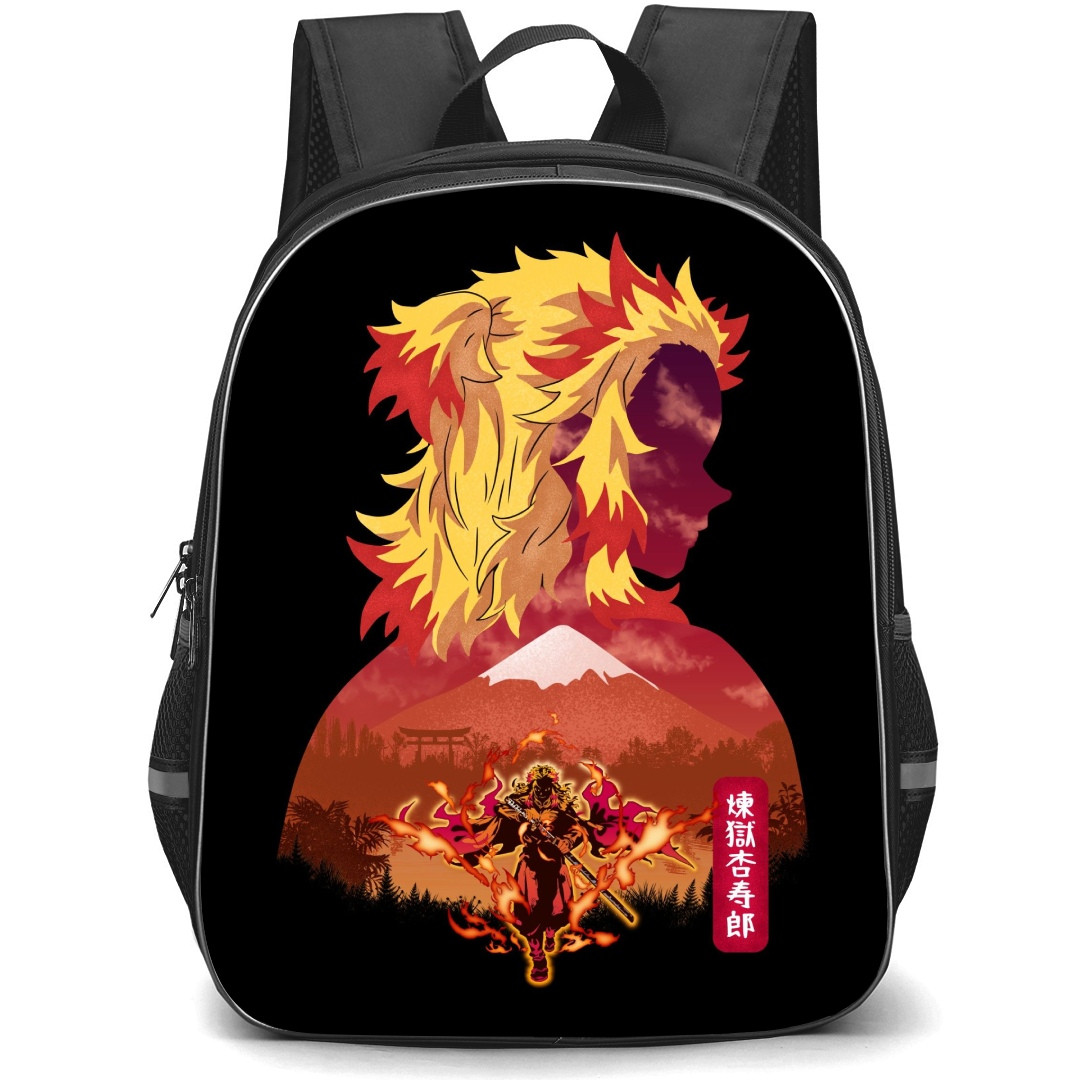 Demon Slayer Kyojuro Rengoku Backpack StudentPack - Kyojuro Rengoku Silhouette