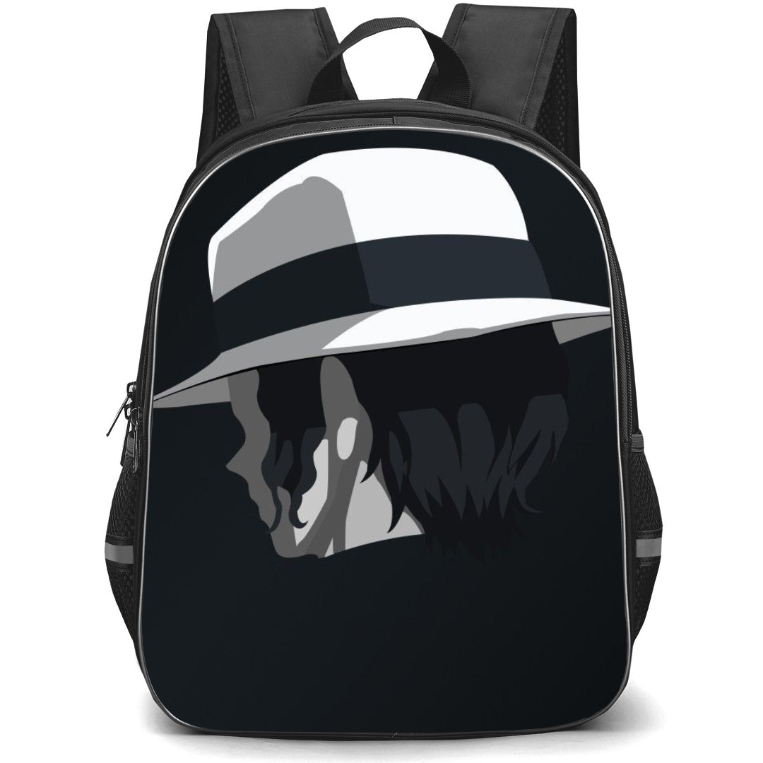 Demon Slayer Muzan Kibutsuji Backpack StudentPack - Muzan Kibutsuji Avatar Minimalist On Black Background