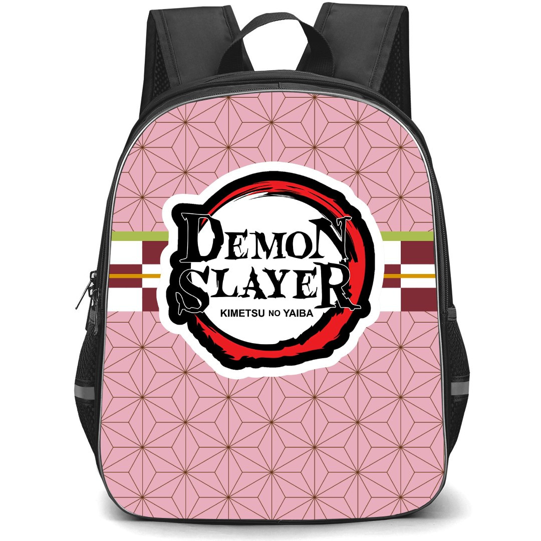 Demon Slayer Nezuko Kamado Backpack StudentPack - Nezuko Kamado Symbol Background