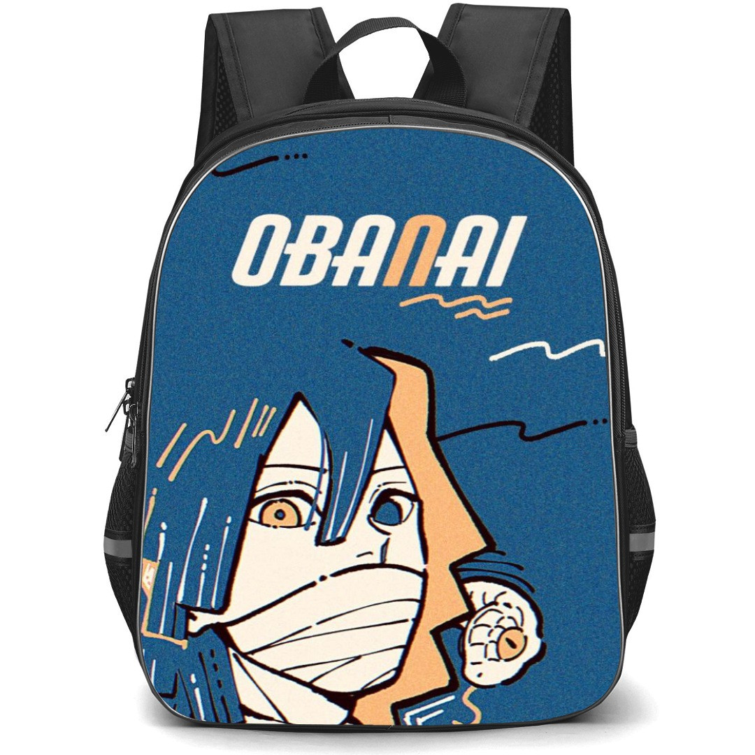 Demon Slayer Obanai Iguro Backpack StudentPack - Obanai Iguro Illustration On Blue Background