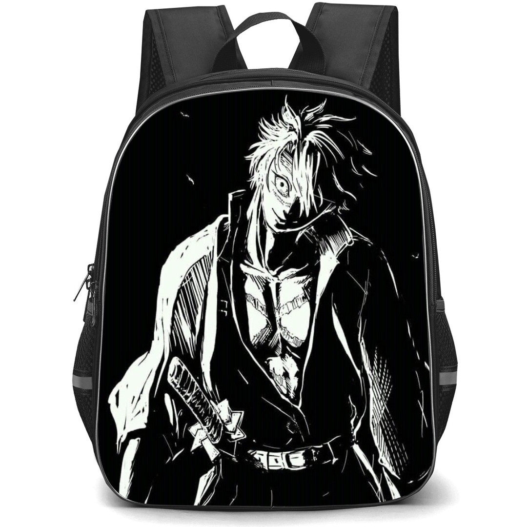 Demon Slayer Sanemi Shinazugawa Backpack StudentPack - Sanemi Shinazugawa Portrait On Orange Background