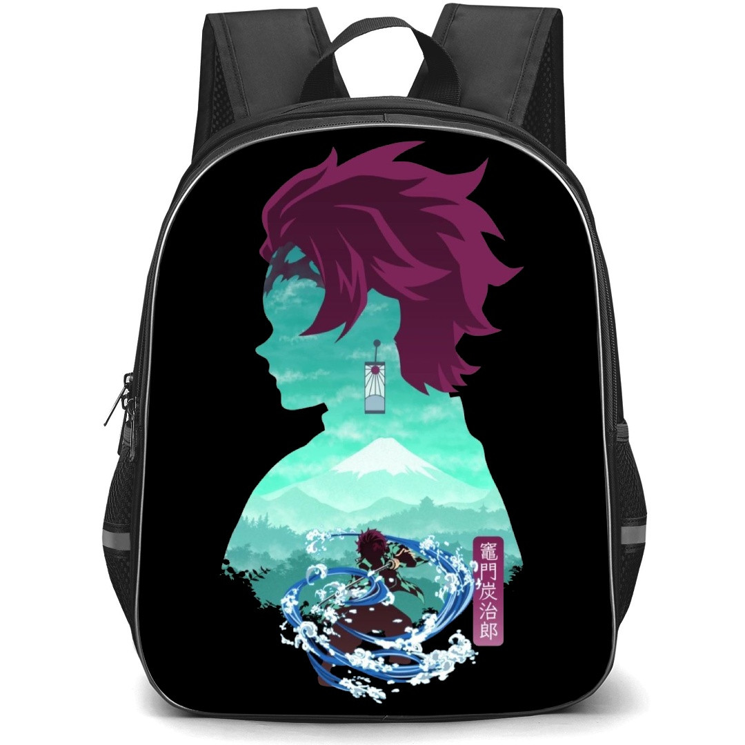 Demon Slayer Tanjiro Kamado Backpack StudentPack - Tanjiro Kamado Silhouette