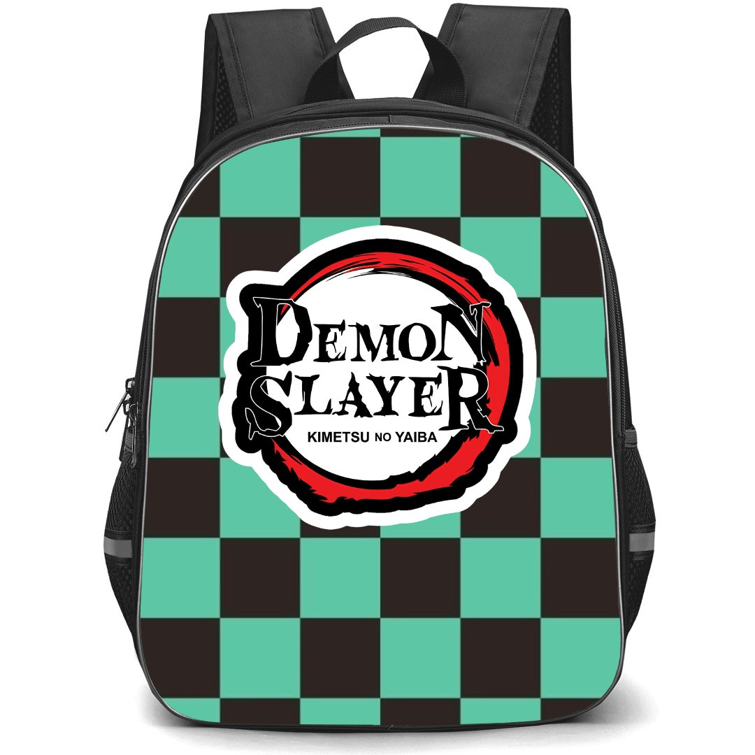 Demon Slayer Tanjiro Kamado Backpack StudentPack - Tanjiro Kamado Symbol Background