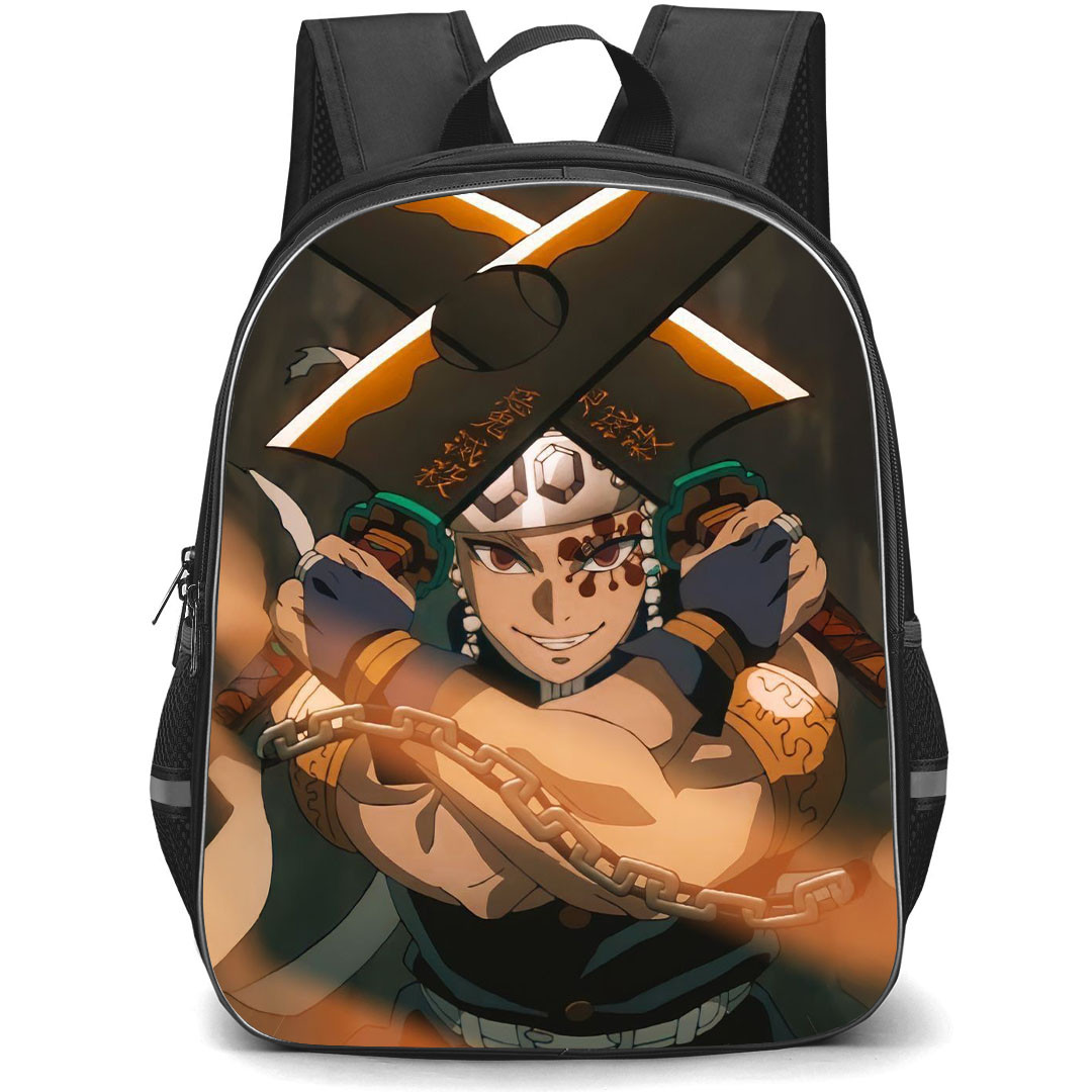 Demon Slayer Uzui Tengen Backpack StudentPack - Uzui Tengen Shielding Two Swords