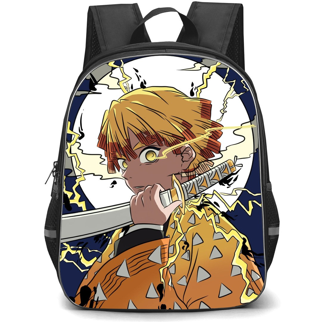 Demon Slayer Zenitsu Agatsuma Backpack StudentPack - Zenitsu Agatsuma Attack Mode Illustration