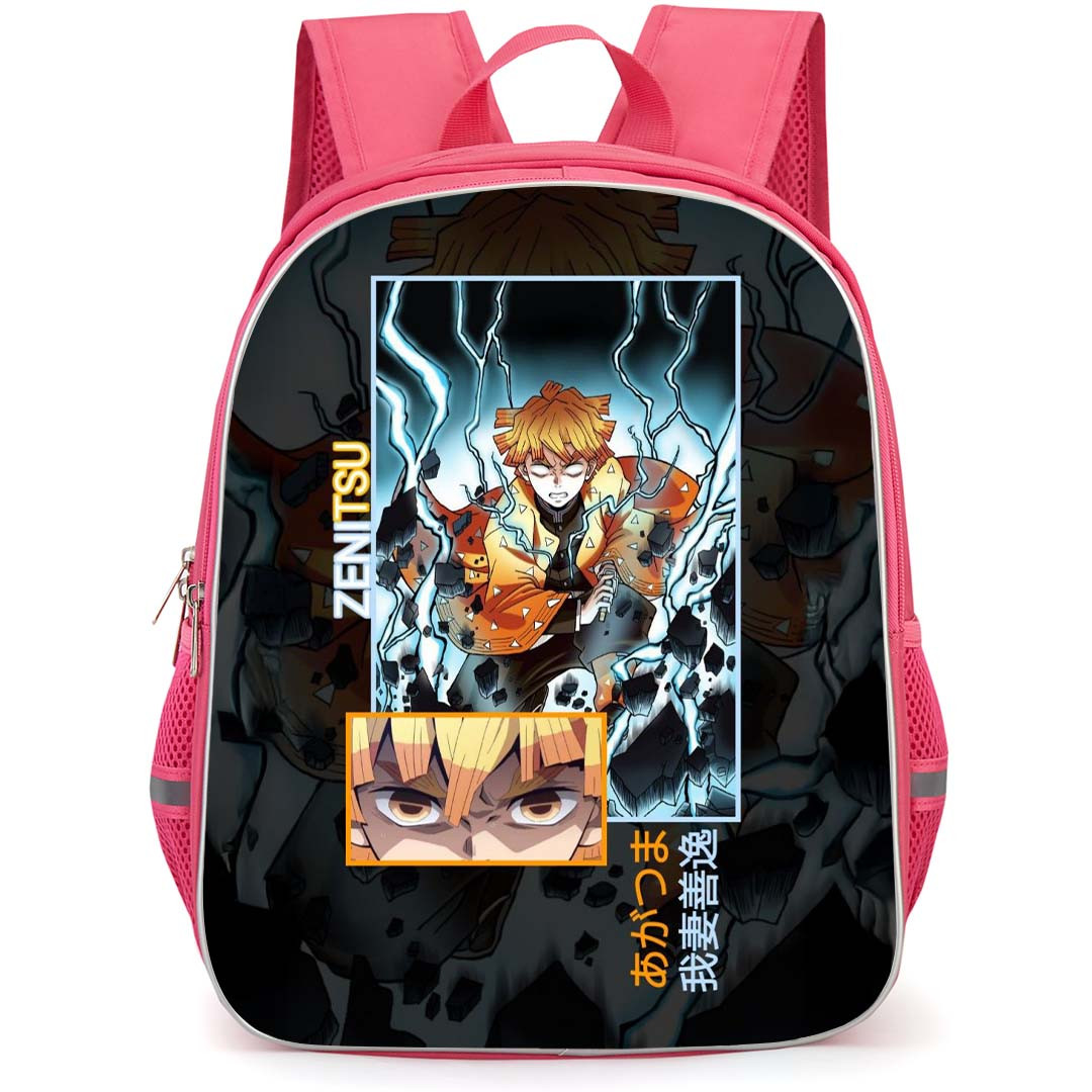 Demon Slayer Zenitsu Agatsuma Backpack StudentPack - Zenitsu Agatsuma Comic Poster Art