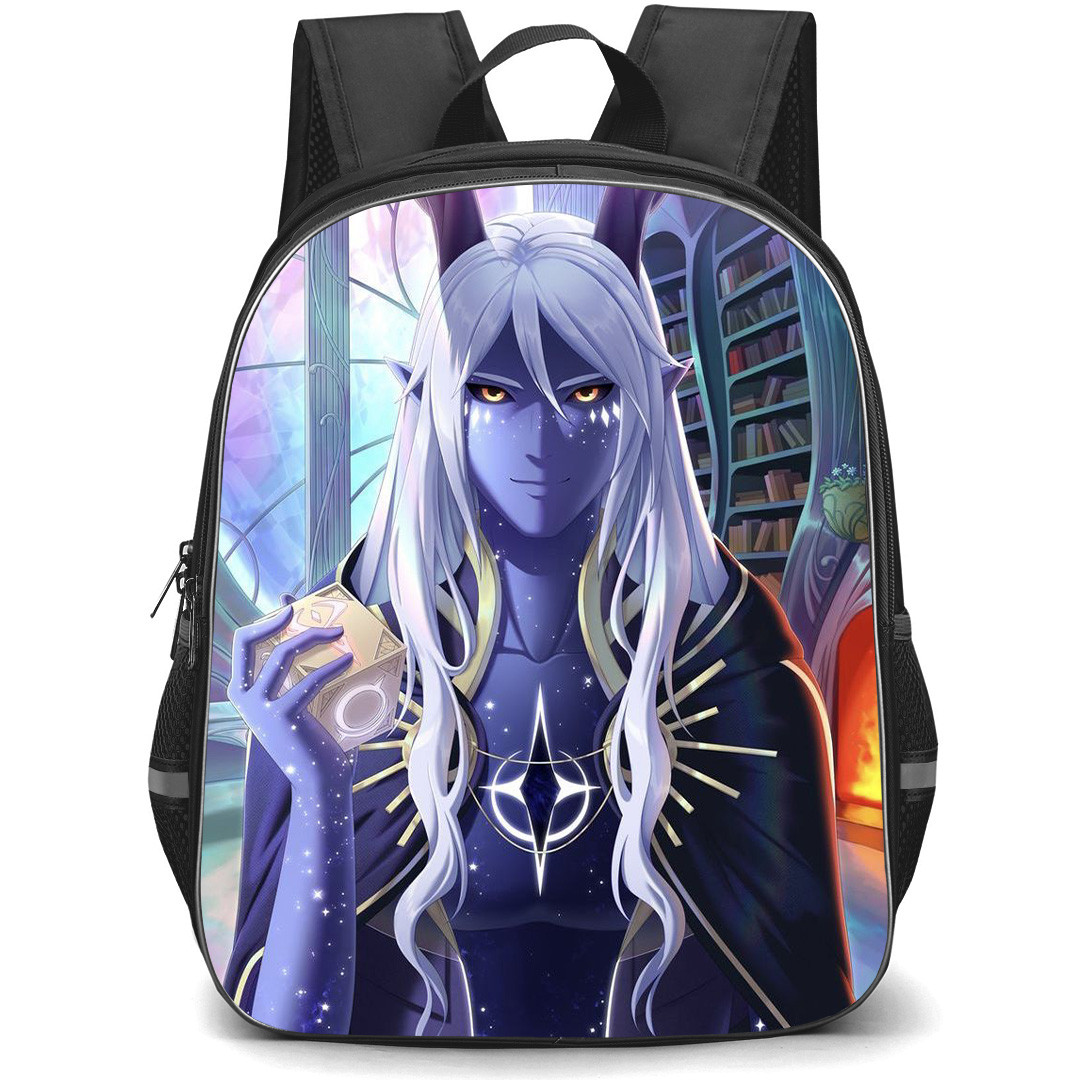 The Dragon Prince Mystery of Aaravos Backpack StudentPack - Aavaros Holding Cube Library Background