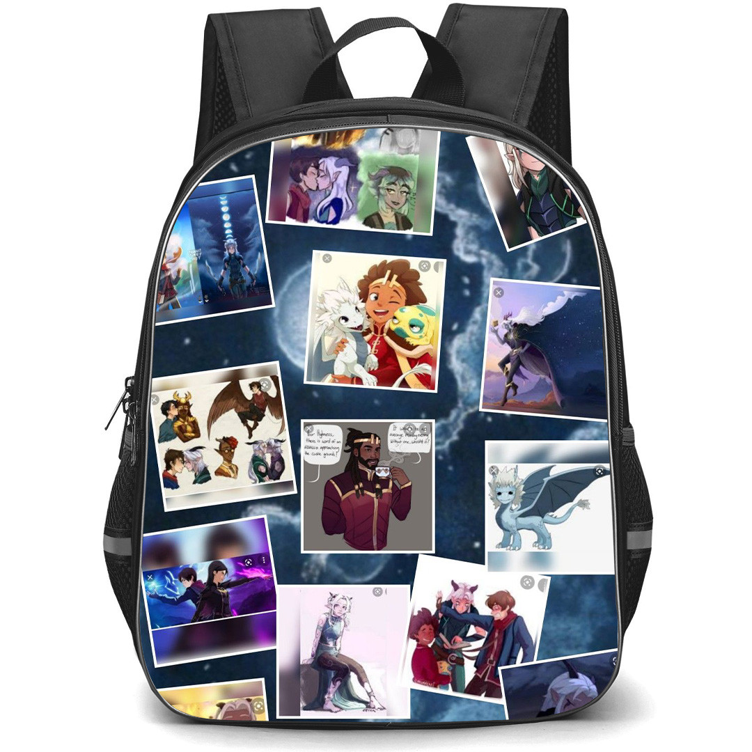 The Dragon Prince Mystery of Aaravos Backpack StudentPack - Character Scenes Collage