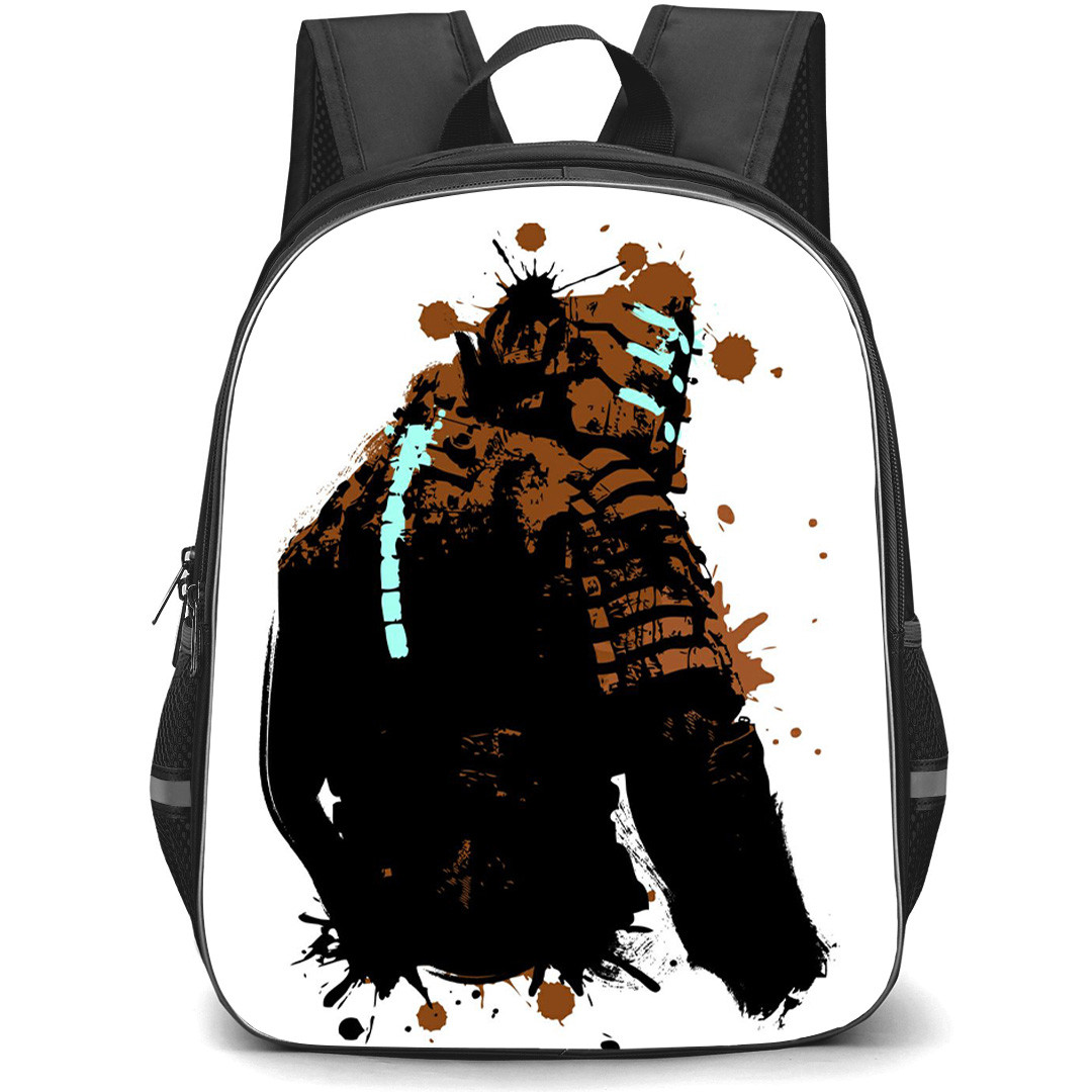 Dead Space Clarke Splatter Backpack School Bag StudentPack - Isaac Clarke Splatter Art Poster