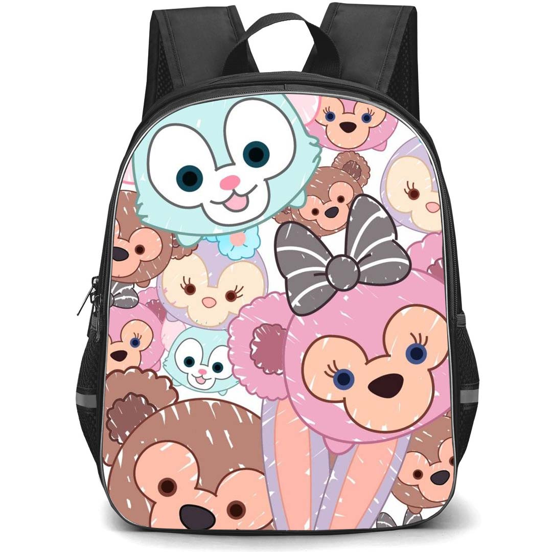 Duffy And Friends Backpack StudentPack - Duffy And Friends Collage