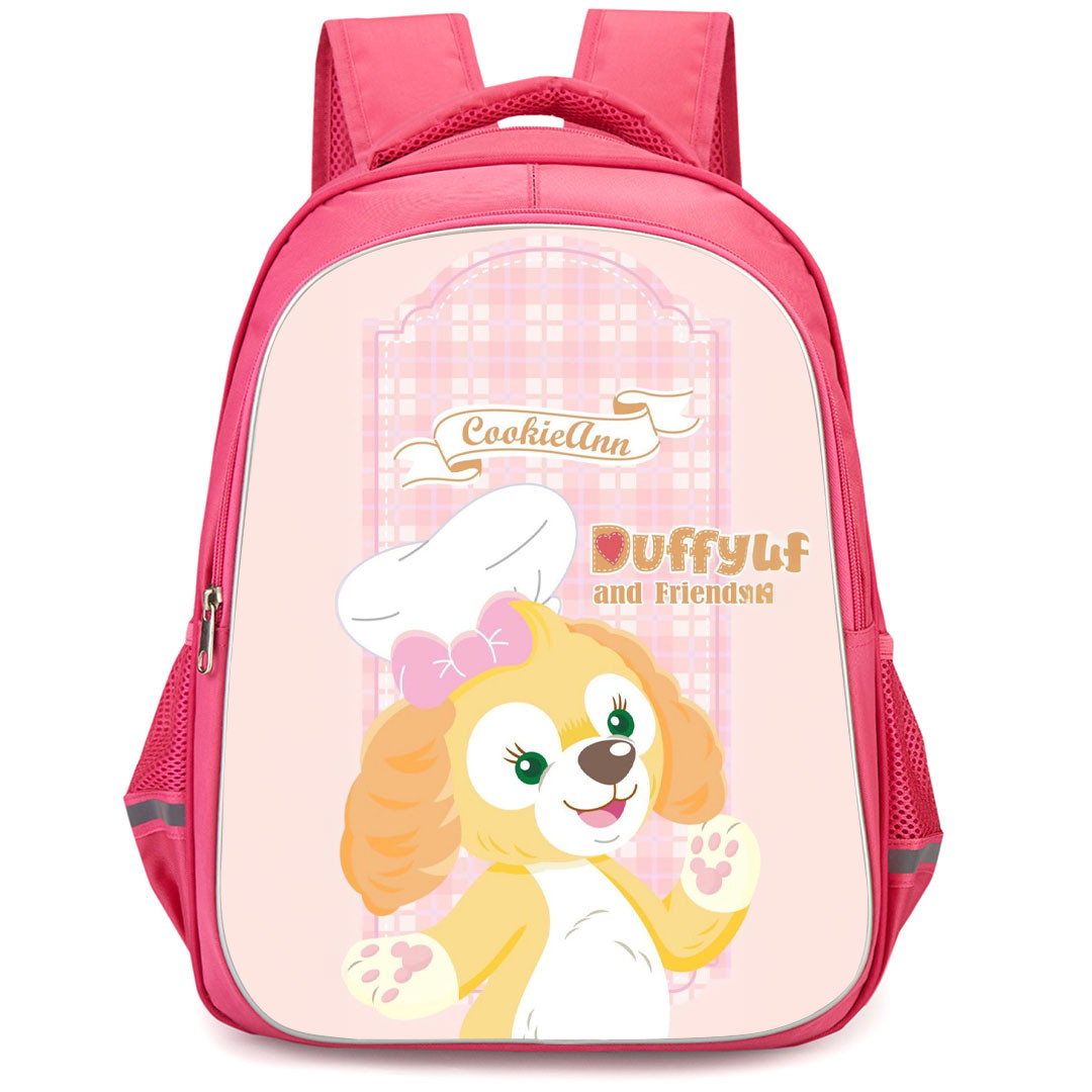 Duffy And Friends CookieAnn Backpack StudentPack - CookieAnn Standing On Pink Background