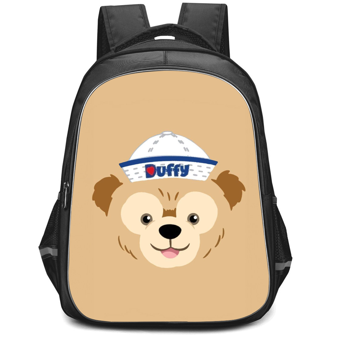 Duffy And Friends Duffy Backpack StudentPack - Duffy Avatar Smiling On Brown Background