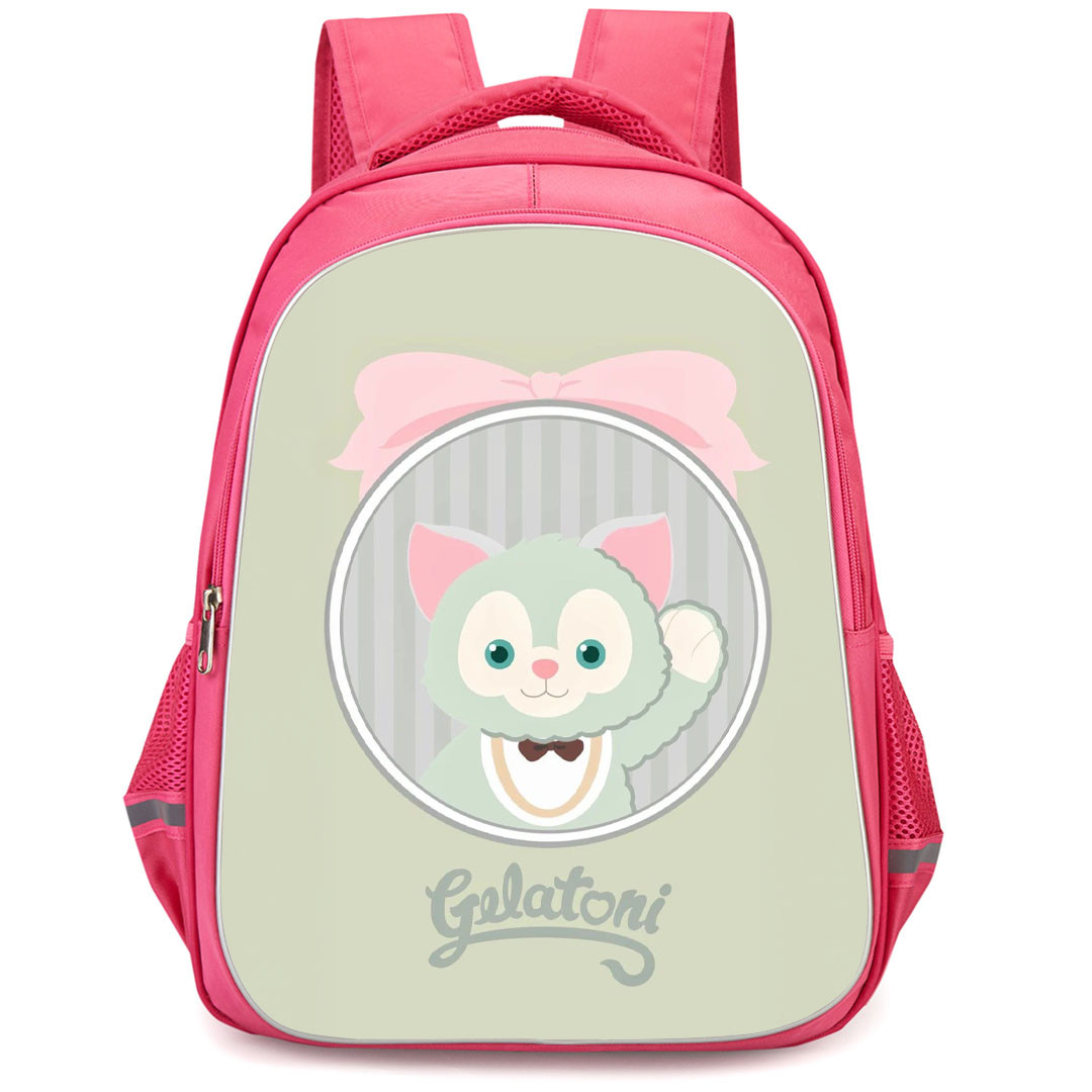 Duffy And Friends Gelatoni Backpack StudentPack - Gelatoni Portrait Inside Round Badge