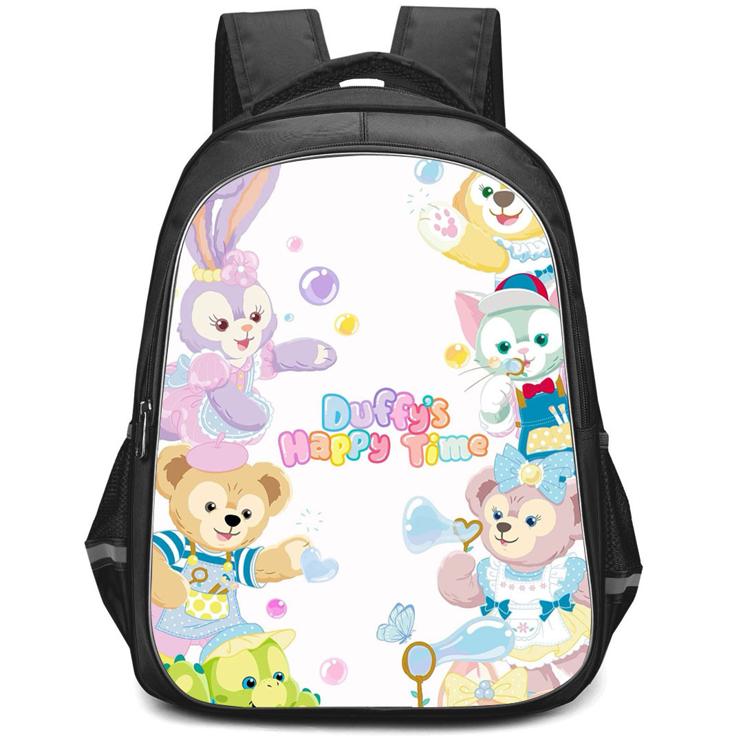 Duffy And Friends Backpack StudentPack - Duffy And Friends Happy Time Colorful Poster