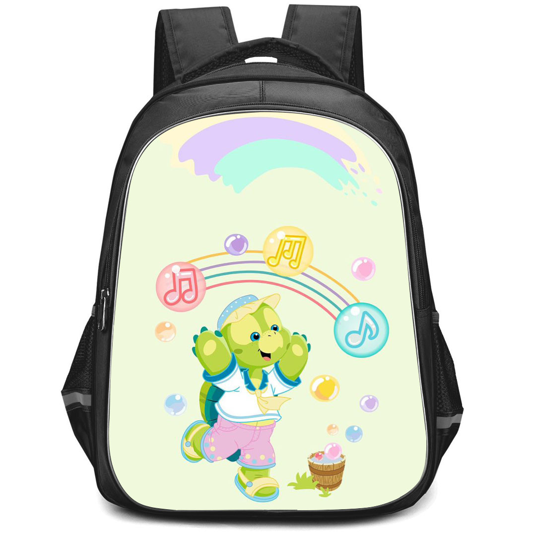Duffy And Friends Olumel Backpack StudentPack - Olumel Singing On Green Background