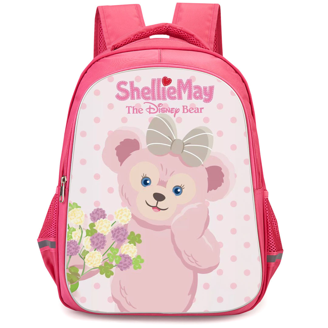 Duffy And Friends ShellieMay Backpack StudentPack - ShellieMay Portrait On Pink Polka Dot Background