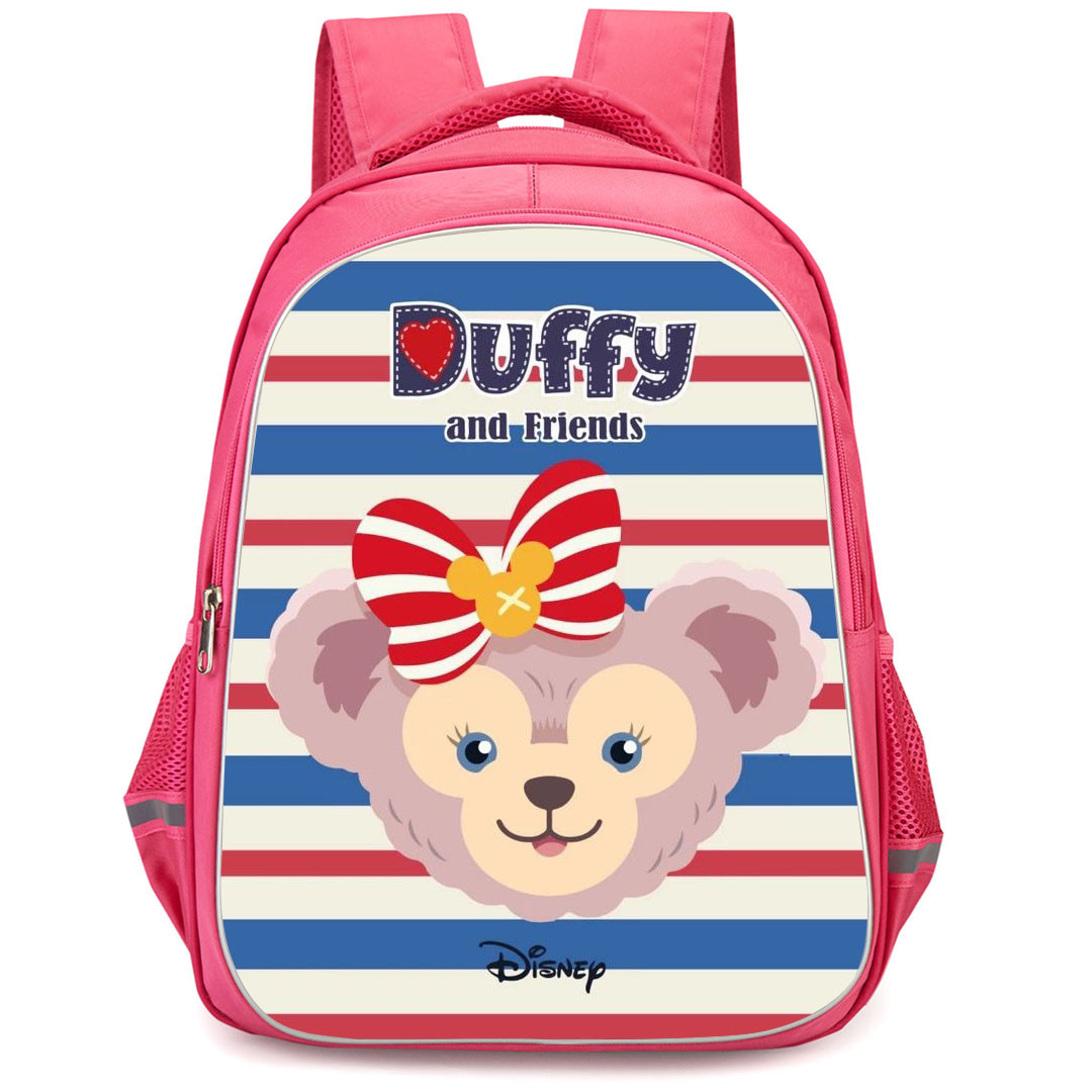 Duffy And Friends ShellieMay Backpack StudentPack - ShellieMay Avatar On Blue Red Stripe Background