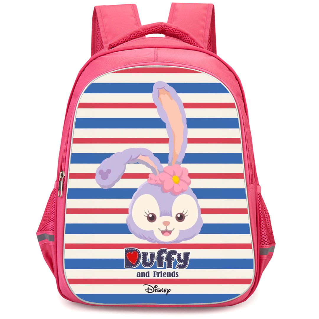 Duffy And Friends StellaLou Backpack StudentPack - StellaLou Avatar On Horizontal Stripe Background