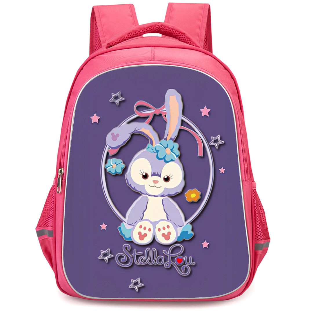 Duffy And Friends StellaLou Backpack StudentPack - StellaLou Sticker On Purple Background