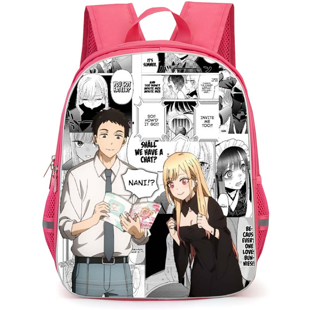 My Dress Up Darling Backpack School Bag StudentPack - Marin Kitagawa And Wakana Gojo Manga Comic Poster