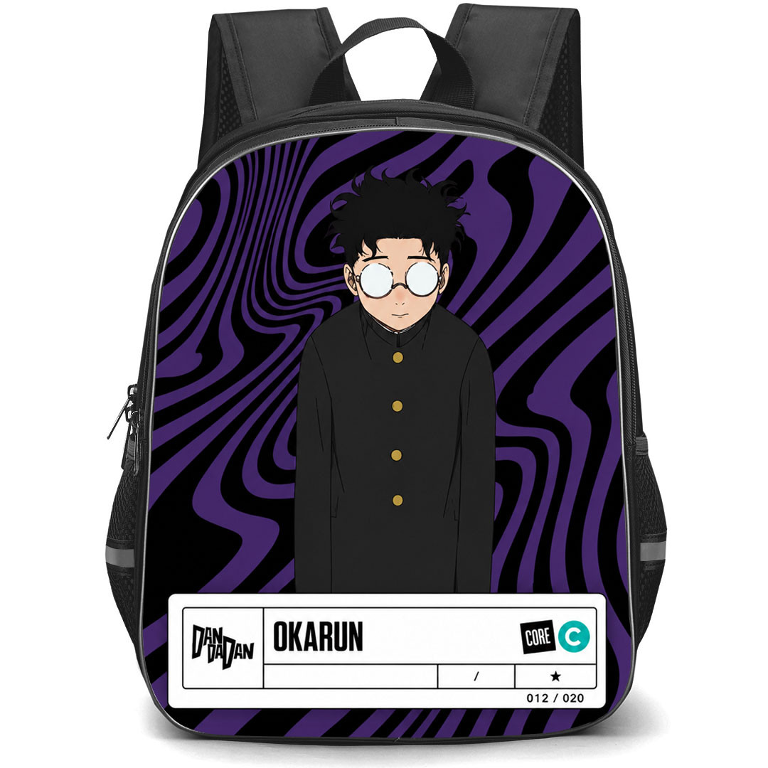 Dan Da Dan Okarun Backpack School Bag StudentPack - Okarun Purple Wave Card Poster