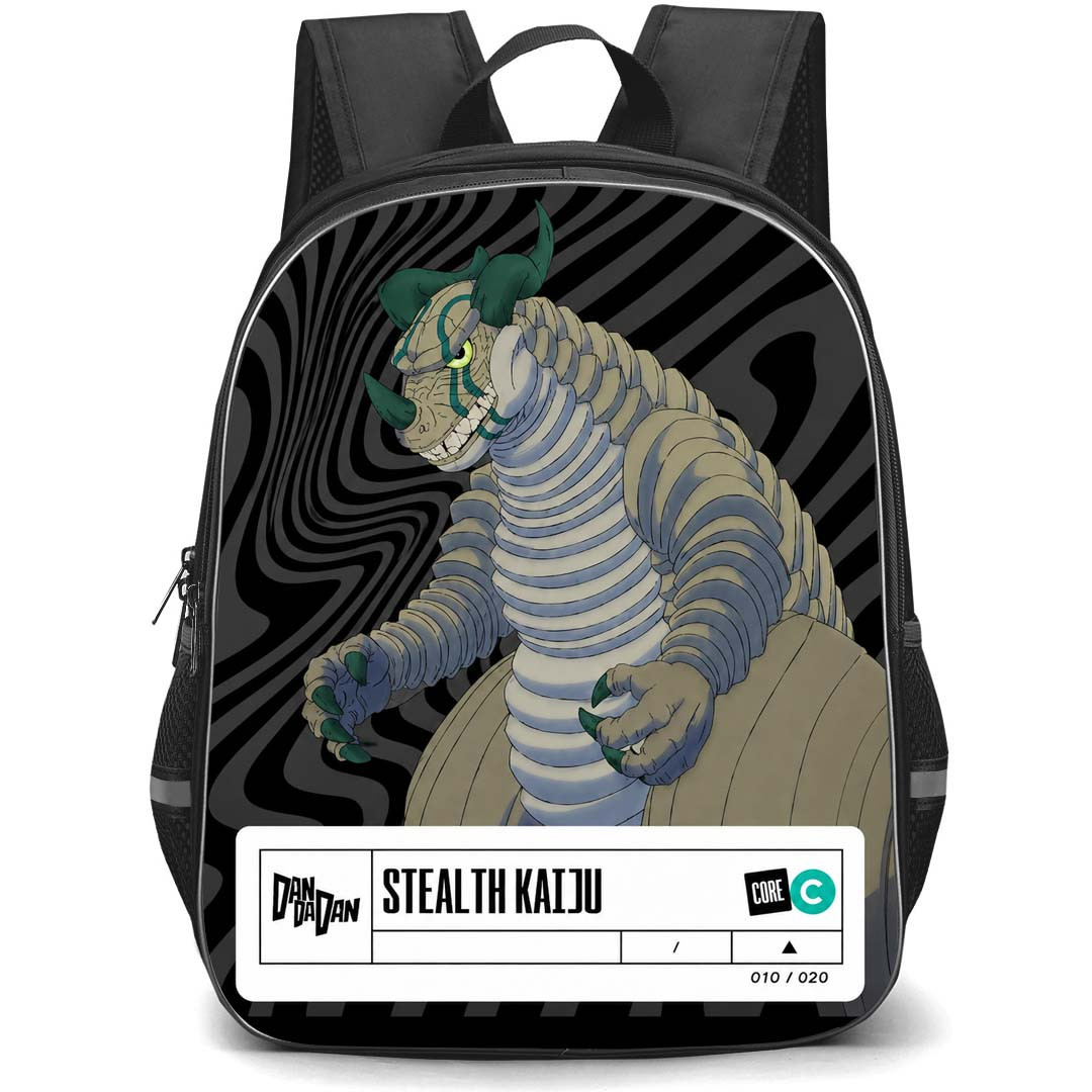Dan Da Dan Stealth Kaiju Backpack School Bag StudentPack - Stealth Kaiju Monster Design Poster