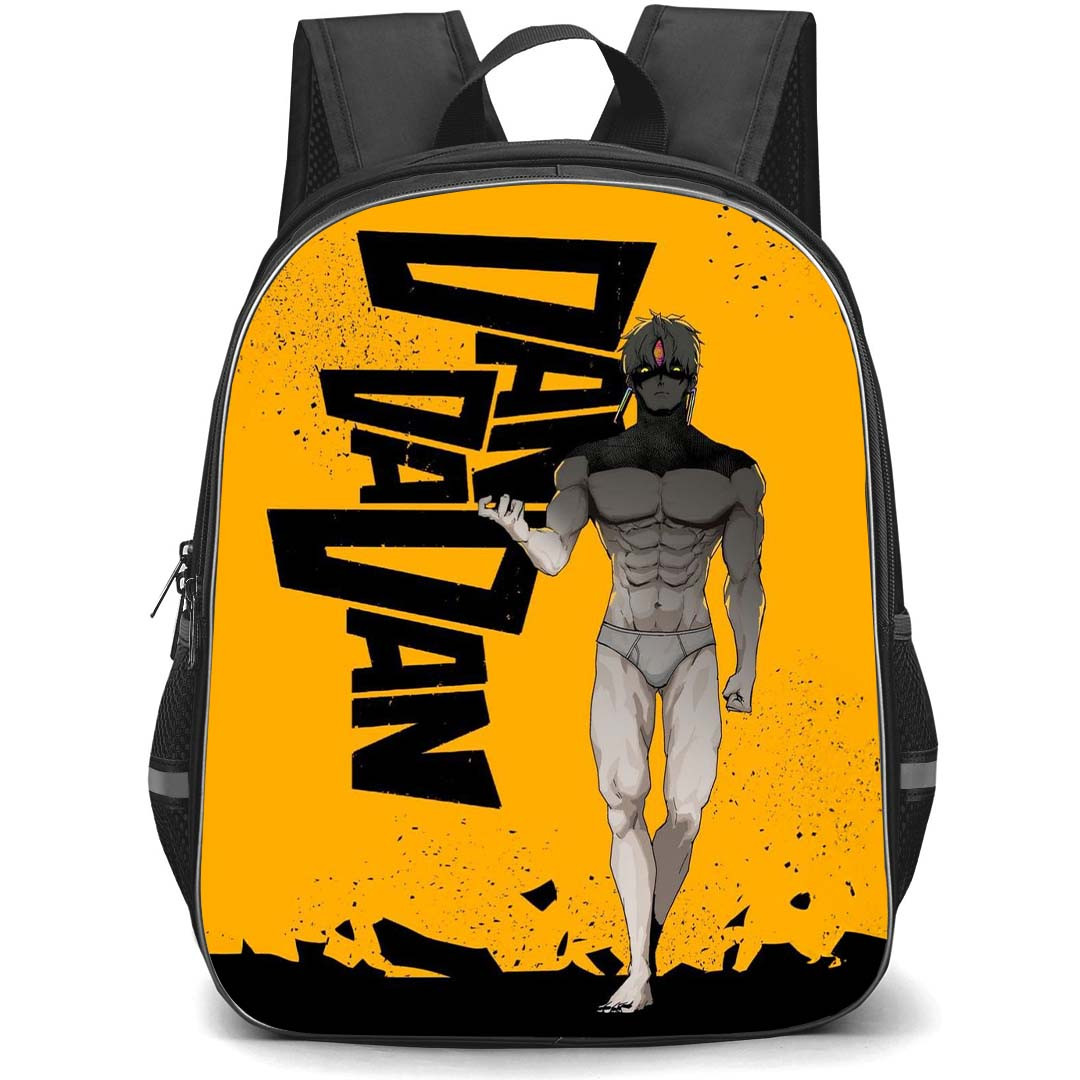 Dandadan Jin Enjoji Backpack StudentPack - Jin Enjoji DanDaDan Yellow Background