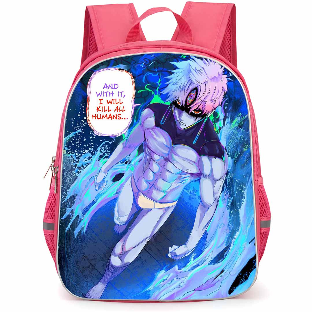 Dandadan Jin Enjoji Backpack StudentPack - Jin Enjoji Evil Eye Activated