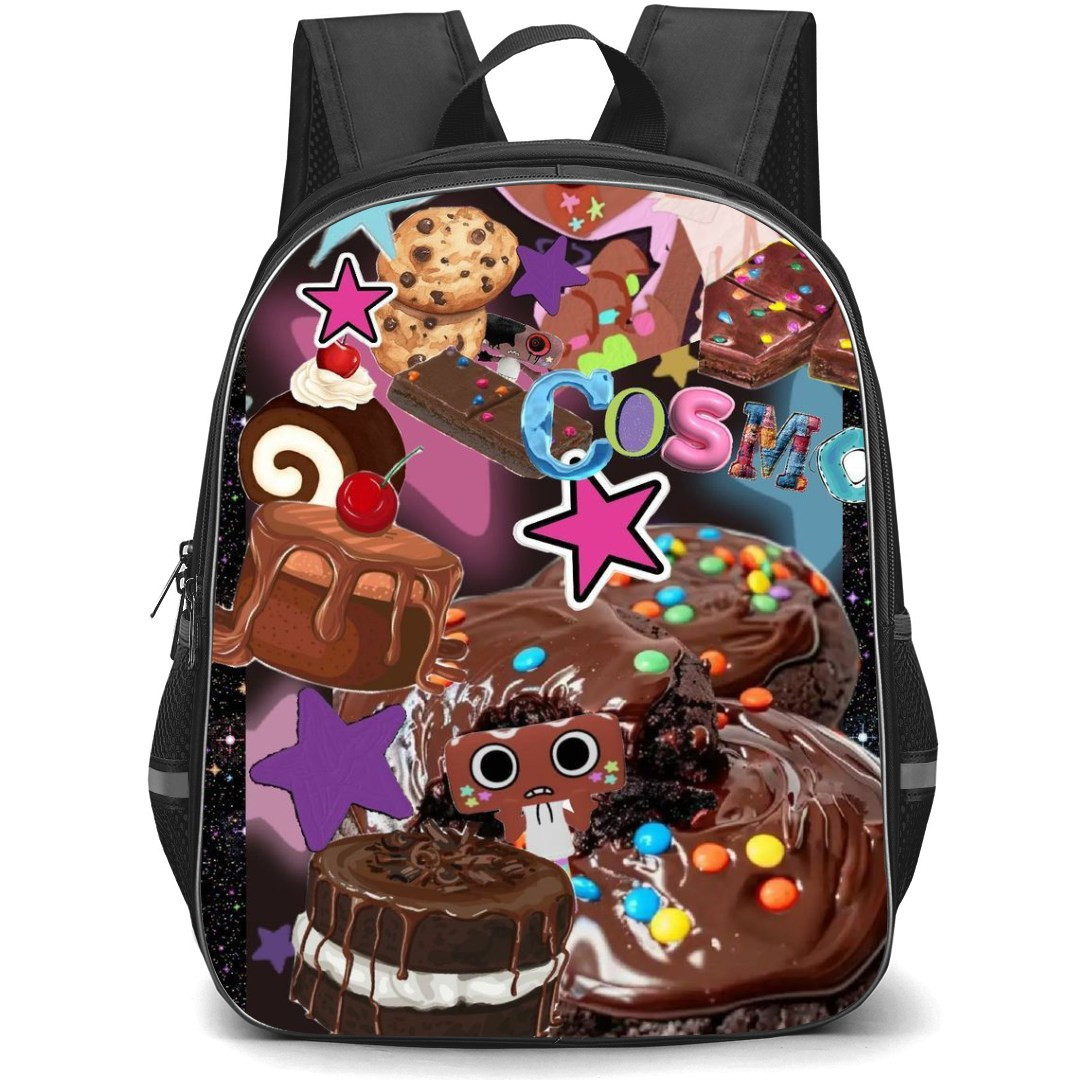 Dandys World Cosmo Backpack StudentPack - Cosmo Chocolate Cake Collage Poster