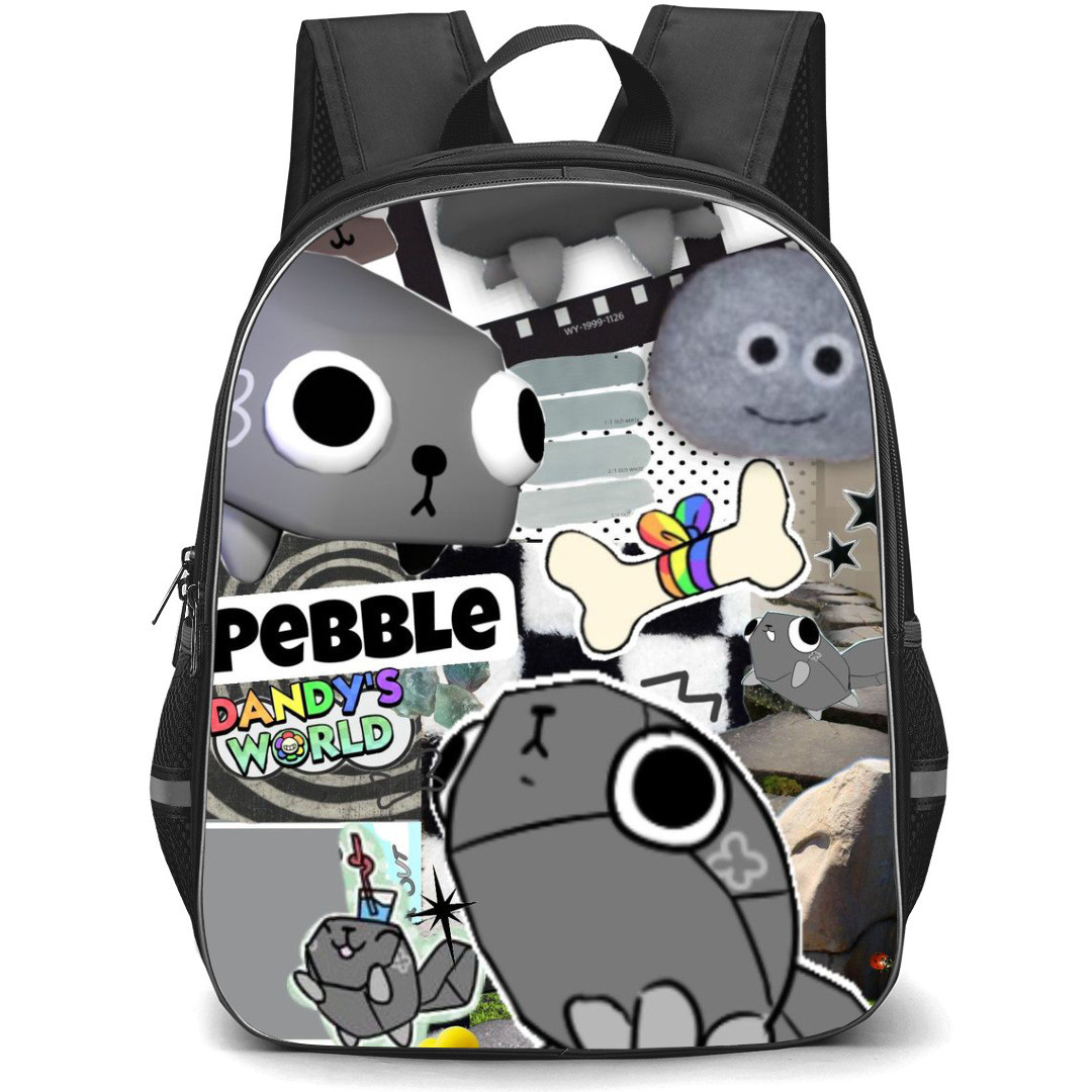 Dandys World Pebble Backpack StudentPack - Pebble Sticker Maina Collage Poster